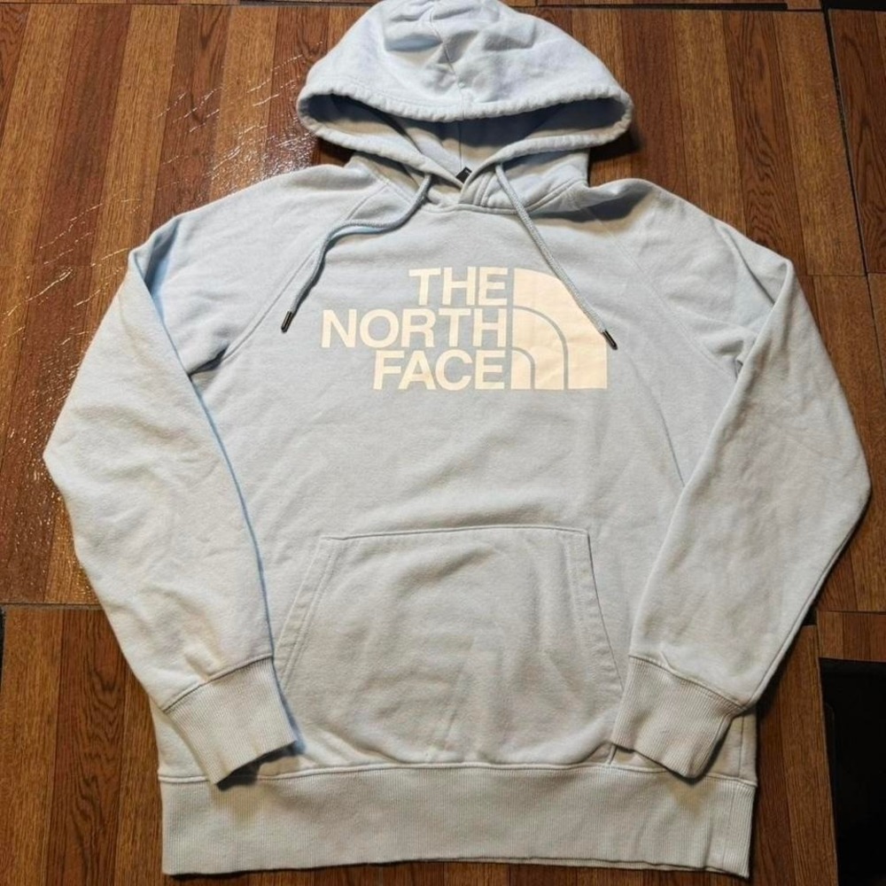 The North Face Women's Blue Fleece Retro Tech Sportswear Hoodie Small